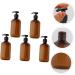 FRCOLOR 15 Pcs Lotion Press Bottle Travel Body Wash Lotion Pump Bottles Dispenser Travel Shampoo 500ml Travel Container Plastic Pump Bottle Travel Lotion Liquid Pump Emulsion The Pet Brownx3pcs 19.5x6.4cmx3pcs - Buy Online on GoSupps.com