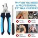 LIDOUKNail Clippers and Trimmers - with Safety Guard to Avoid Over Cutting Free Nail File Razor Sharp Blade - for Large and Small Animals. - Buy Online on GoSupps.com