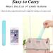 Travel Toothbrush Set - 2 Portable Toothbrushes with Protective Covers & Storage Box - Family Blue and White - Buy Online on GoSupps.com