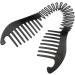 Ponytailer Hair Styling Tool Modern Banana Clip Interlocking Comb French Side Comb For Women Girls DIY Hair Style(Black) banana clip - Buy Online on GoSupps.com