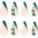 FEIlei Almond Press on Nails Clovers Acrylic Fake-Nails-St. Patrick's-Day False Nails B - Buy Online on GoSupps.com