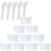 empty jars with lids cosmetic jar B0CL9LCNK610 PC 50ml Pink Mask Mixing Bowl Empty 50g Plastic Storage Jars with Inner Liner for Storage Body Hand Face Cream Lotion Gel 5X Spatula (Color : Geel Siz (