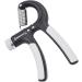 Hand Grip Exerciser Portable Grip Strength Trainer Adjustable 11 To 132.3lb for Men for Home (Black Gray) - Buy Online on GoSupps.com