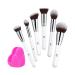 T4B Ilu Bake You Happy Set 7-part make-up Professional brush set for powder foundation with pink make-up brush cleaner with synthetic bristles