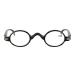 EgBert HD Anti-Fatigue Reading Glasses PC Black Round Frame Resin Lens Presbyopia Glasses - 1.0