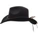 IFSUN Fur Felt Cowboy Hat | Wide Brim Western Outback | Men & Women's Black Hat - Buy Online on GoSupps.com
