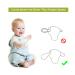 Novos Baby Utensils Set - Soft Grip Toddler Fork & Spoon with Travel Case | Perfect Feeding Learning Tool for Kids - Blue - Buy Online on GoSupps.com
