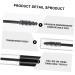 FOMIYES Glass Dropper Bottle 2 Sets Mascara Tube Glass Containers for Liquids Leak-proof Dropper Bottle Essential Oil Filling - Buy Online on GoSupps.com