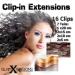 100% Indian Remy Real Hair Clip-In Extensions Set | 7 Parts - 55cm High-Quality Brown Honey Blonde #4/27 | Best International Shipping - Buy Online on GoSupps.com