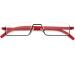 REAVEE Stylish Half Frame Reading Glasses for Women - Lightweight Red Rectangle Readers +3.0 with Case - Optimized for Comfort and Style - Buy Online on GoSupps.com