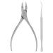 Cuticle Trimmer Angled Ends Cuticle Clipper Stainless Steel Streamlined Handle Not Easy To for Hand(Streamer Silver)