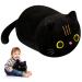 Black Cat Plush Doll 35CM Black Cat Plush Toy Black Cat Gifts For Girls Stuffed Black Cat Animal Plush Toys Black Cat Plush Pillow Super Soft Stuffed Toy Black Cat Gift