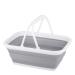 Tiawudi 1 Pc Collapsible Sink with 2.25 Gal / 8.5L Wash Basin for Washing Dishes, Camping, Hiking and Home Gray