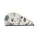 Cactus in a Flower Pot Microfiber Hair Towel Soft Super Absorbent Hair Towel Wrap for Women Coral Velvet Quick Dry Hair Cap for Long Curly and Thick Hair