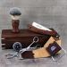 Complete Vintage Rosewood Barber Razor Set | Classic Shave Kit with Leather Strap Badger Brush & Scissors - Perfect for International Shipping - Buy Online on GoSupps.com
