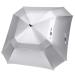 G4Free Extra Large Golf Umbrella 62/68 inch Vented Square Umbrella Windproof Auto Open Double Canopy Oversized Stick Umbrella UV Silver 68 Inch