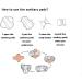 5 Thong Panty Liners + 1 Wet Bag | Charcoal Cloth Menstrual Pads - Reusable & Washable | Scales Pack - Buy Online on GoSupps.com