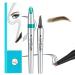2024 New Microblading Eyebrow Pen 3D Waterproof Microblading Eyebrow Pencil 4-Tip Waterproof Eyebrow Pen Natural Makeup Long-Lasting Fine Stroke Magic Eyebrow Pencil Stay on All Day (Light Brown)