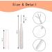 AOVNA 20 Pieces Micro Eyebrow Brush With Cap Micro Applicators Brushes Mascara Brush for Make-up White - Buy Online on GoSupps.com