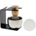Beard Brush Stand Shaving Soap Bowl Set - 4-Piece Grooming Kit | Hair Brush Stand & Soap Dish - Perfect for Men - Buy Online on GoSupps.com