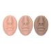 3pcs Silicone Nose Mouth Model Professional Soft Flexible Reusable Simulation Silicone Piercing Model