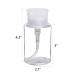 Pack of 3 150ml Nail Polish Remover Pump Dispenser Bottles - Clear Top Cap for Alcohol, Acetone, Makeup Remover - Empty and Refillable - Buy Online on GoSupps.com