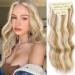 Clip-In Extensions 50 cm 4-Piece Set 200 g Like Real Hair Extensions Clip-In Extension Long Curls Synthetic Hairpieces for Women (P86/613)