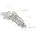 BELLIFFY Rhinestone Hair Clip Flower Hair Clip Hair Barrettes for Women Thick Hair Girl Headdress Hair Accessory Hairpin for Women Womens Barrettes for Hair Hair Clips Dipper Iron - Buy Online on GoSupps.com