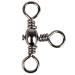 Dr.Fish 30 Pack Fishing 3 Way Swivels, 35-175LB, Three Way Fishing Swivels Barrel Swivels Fishing Tackle Catfish Rig Swivels Surf Fishing Rig #10_35LB_30PCS