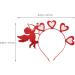 minkissy Heart Headband Valentines Day Headpieces Sequin Cupid Hair Band Red Love Heart Hair Band for Women Girls Halloween Valentine's Day Party Red - Buy Online on GoSupps.com