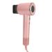 gernie Ionic Hair Dryer 1600W 110000RPM 3 Temps 2 Speeds Fast Drying Negative Ion Hair Blow Dryer with Magnetic Nozzle and 5.9ft Cord Low Noise Ionic Blow Dryer for Home Travel (Pink)