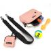 COOWONE Waterproof Dog Treat Bag | Dog Walking Bag with Poop Bag Dispenser | Adjustable Pink Shoulder Bag - Buy Online on GoSupps.com