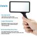 Rectangle 5X Handheld Magnifier for Reading Books Map Hobbies Learning Fault Finding Better Life - Buy Online on GoSupps.com