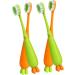 Healeved 8 STK Carrot Manual Toothbrush - Travel & Home Oral Care for Kids - Buy Online on GoSupps.com