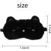 Clzemo Plush Cat Sleeping Eye Mask - Cute Animal Blindfold for Kids, Teens, Women - Breathable, Light Blocking Sleep Protector - Cozy Faux Fur Eyeshade for Plane Travel, Nap, Night Sleepover - Black - Buy Online on GoSupps.com