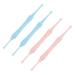 Ear Wax Removal Tools 4 Pcs Double-Headed Spiral Ear Spoon Ear Plugs for Household Cleaner Earbuds Earbuds for Ear Wax Scraper Over The Ear Earbuds Wax Removers Ear Clean Tool Random Color 10x0.8x0.8cm