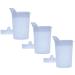 Horn Medical 3 Series Pack 250ml adult beak cup/drinking aid sets with two lids (large & small opening) per set-color selectable (transparent)