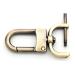 CRAFTMEMORE 2pcs Detachable Snap Hook Swivel Clasp w/Screw Bar VT99 Bag Strap Hardware Replacement (1-1/2 Inch, Brushed Brass) 1-1/2 Inch Brushed Brass