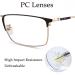 GHARAZ Fashion Reading Glasses for Men | Lightweight Anti Blue Light Half Readers | Black | Size 1.5+ | International Shipping - Buy Online on GoSupps.com