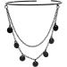 Buy Black Disc Layered Tassels Open Cuff Bangle for Women & Girls - Perfect Halloween Costume Jewelry - Buy Online on GoSupps.com