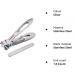 Nail Clippers - USHION 15mm Wide Jaw Stainless Steel Cutter for Thick Nails with File - Men & Women - Buy Online on GoSupps.com