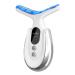 Neck Face Massager 7-in-1 Portable Facial Massager for Enhanced Face Neck and Shoulder Care with Vibrating and Warming Function White