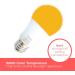 hooga Sleep Light Bulb - Blue Light Blocking Amber Night Light for Healthy Sleep - 1600K Sleep Aid - Baby Nursery Light - 7W LED - Single Amber 1 Count - Buy Online on GoSupps.com