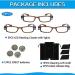 Bright LED Reading Glasses for Clear Vision | Lighted Magnifier Nighttime Readers - Compact Full Frame Unisex Eyewear - Buy Online on GoSupps.com