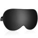 H&S Sleep Mask Silk Eye Mask Soft Adjustable Strap Cotton Filled Sleeping Eye Mask Blackout for Men Women Kids