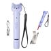 Laser Pointer Interative Cat Toy for Cats to Chase, Rechargeable Red Laser Light Pointer Exercises Training Tool for Kittens Cats Dogs Purple