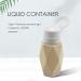 AMIUHOUN Beige Rhombus Nail Art Pump Empty 200 ml Bottle Acrylic Gel Polish Remover Cleaner Liquid Container Storage Manicure Tool - Buy Online on GoSupps.com