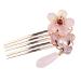 Didiseaon 1pc Hair Comb Hair Accessories Pearl Hair Decorations Crystal Hair Comb Crystal Headpiece Bridal Hair Clip Flower Hair Clips for Women Wedding Bride Glass Bangs Comb