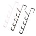 OATIPHO 3pcs Coat Hangers Wall Mount Clothes Rack Towel Hanger Over Door Multipurpose Towel Rack