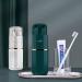 Portable 7-in-1 Luxury Toothbrush Kit with Shower Gel Dispenser - Black - Buy Online on GoSupps.com